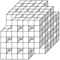 axonometric of TETRA BLOCK